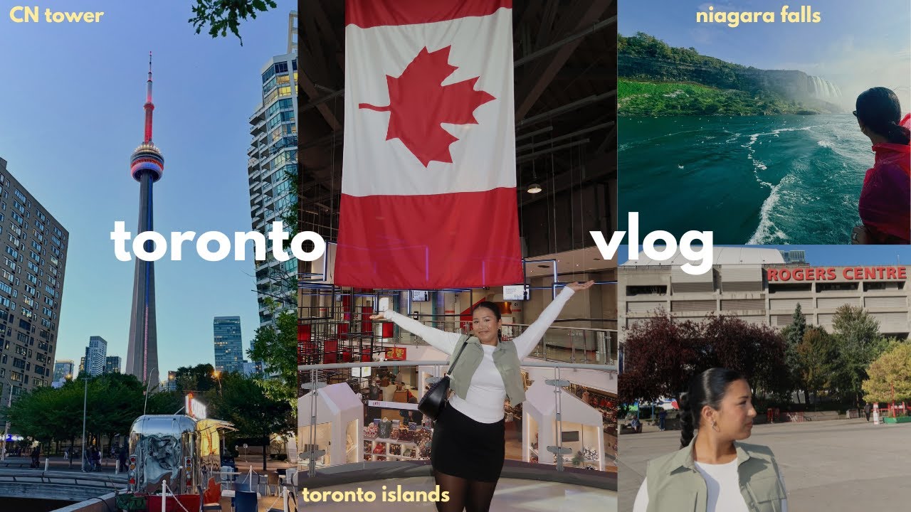 EXPLORE TORONTO WITH ME 🇨🇦🏙 toronto islands, CN tower, casa loma + niagara falls