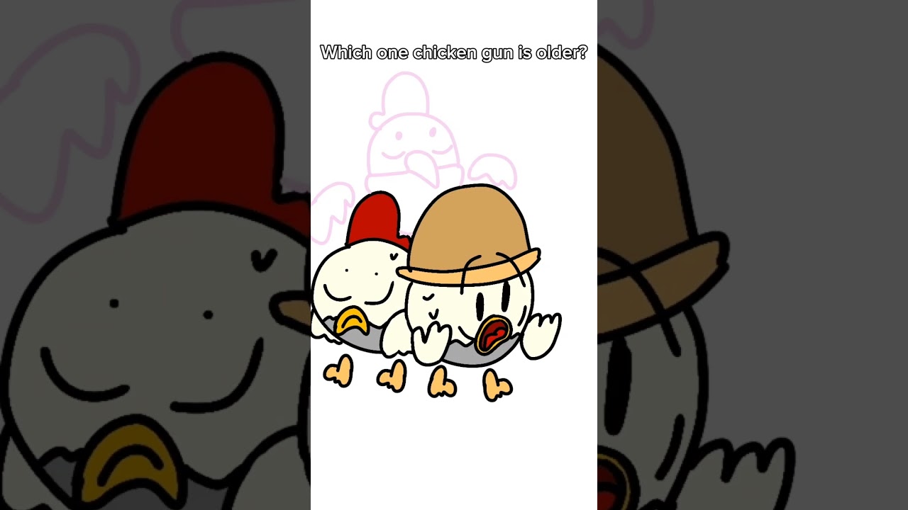 Which one chicken gun is old? #chickengun #shorts