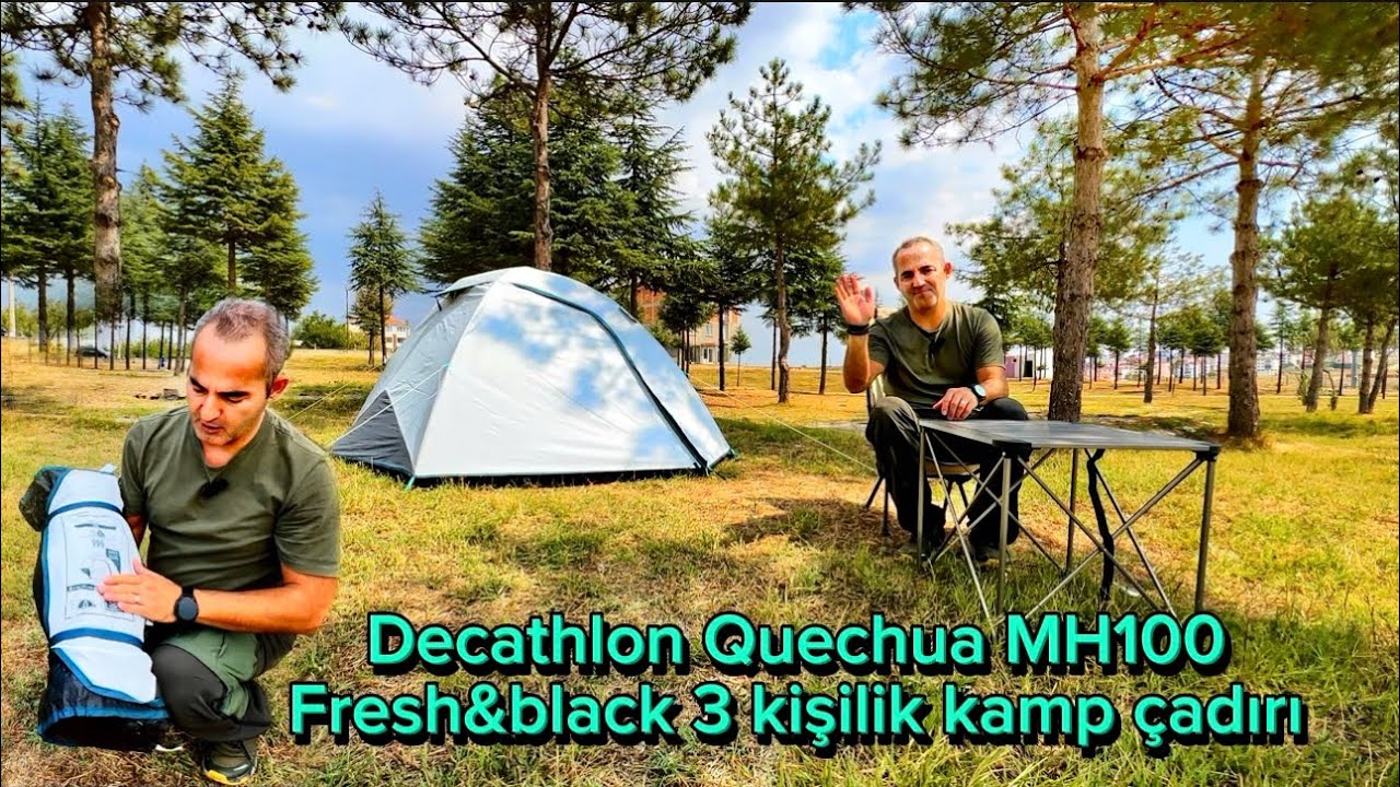 Decathlon quechua MH100 Fresh black 3 kişilik çadır detaylı tanıtım