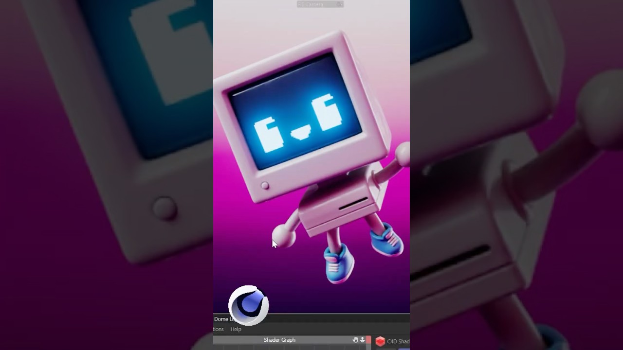 Использование градиентов для фонов в #C4D #redshift3d