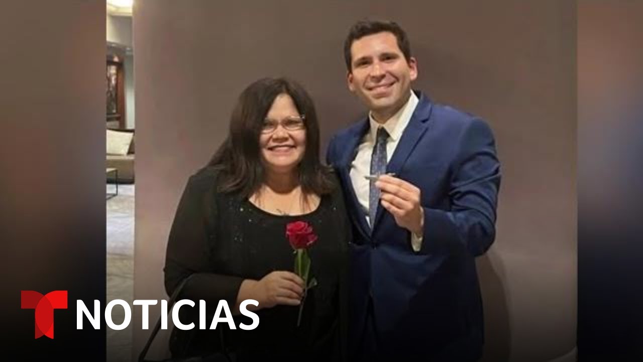 Madre puertorriqueña ve pilotar a su hijo por primera vez | Noticias Telemundo