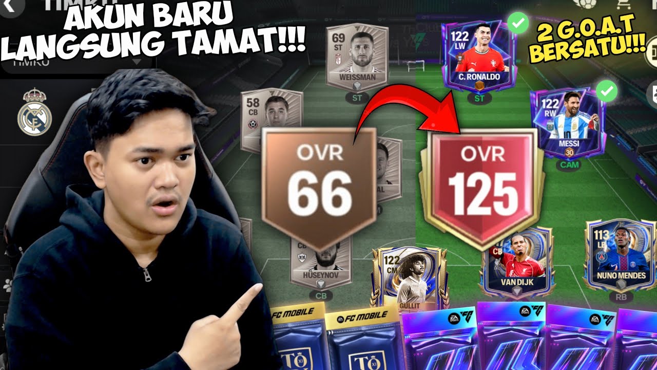 AKU HABISKAN 1.000.000 GEMS DI AKUN BARU! 2 GOAT BERSATU! LANGSUNG TAMAT GILASIH! - EA FC MOBILE 26