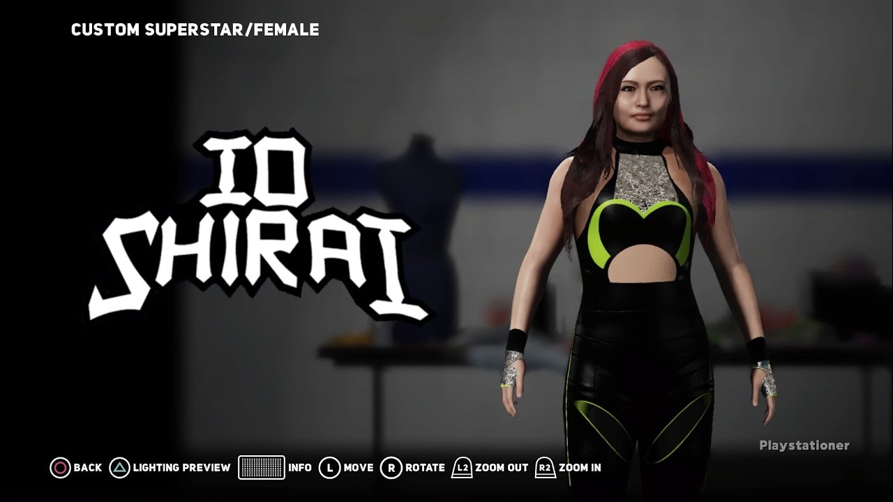 WWE 2K ps4/xbox one Io Shirai caw