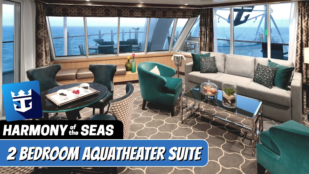 Harmony of the Seas | 2 Bedroom Aqua Theater Suite A2 Tour & Review 4K | Royal Caribbean Cruise Line
