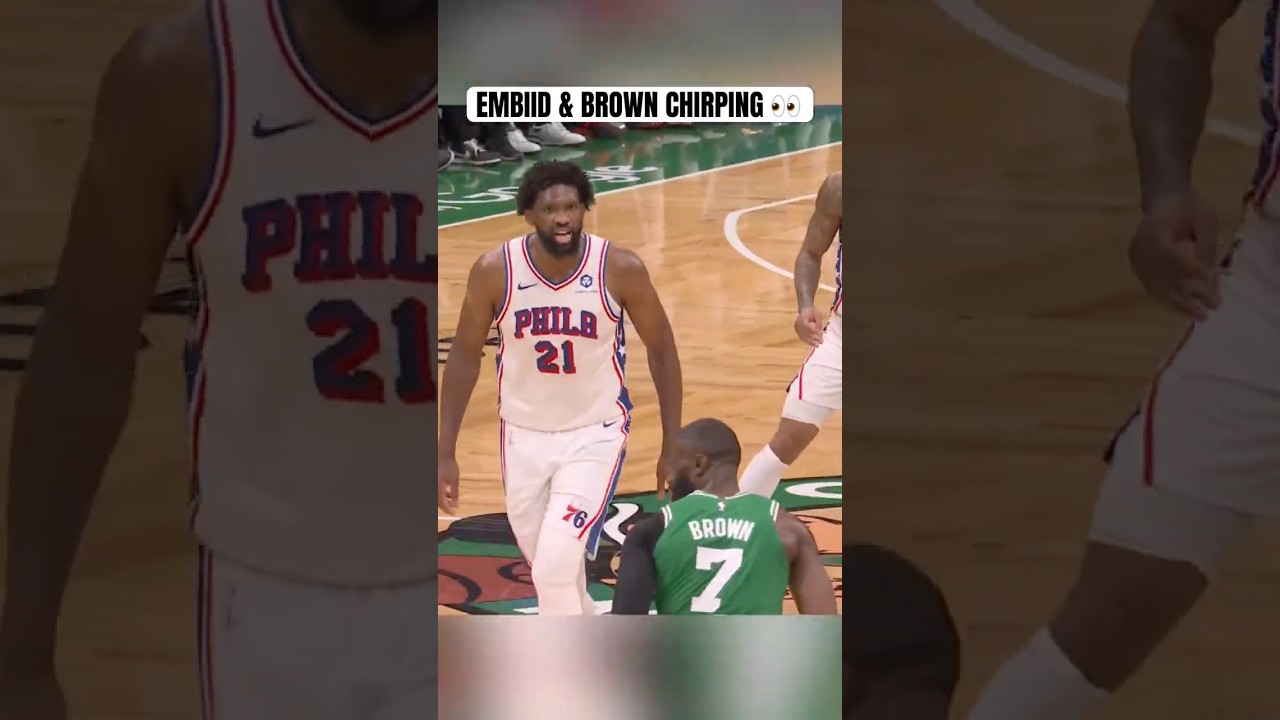 Embiid & JB going at it 🍿