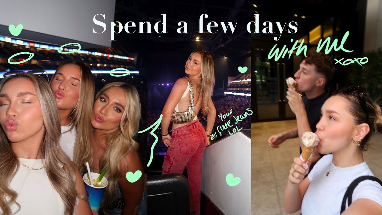 SPEND A FEW DAYS WITH ME | Concerts, Mukbangs, and workout classes