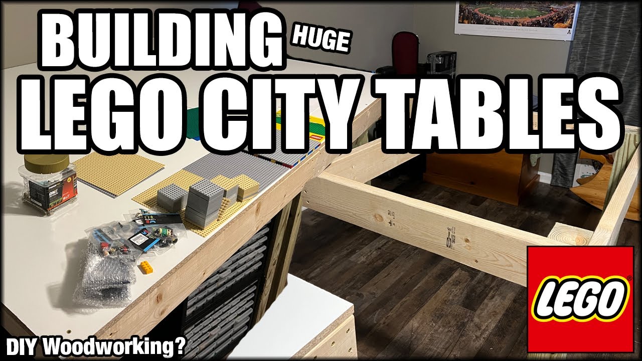 Building LEGO City Tables! HUGE! I'm an expert now!