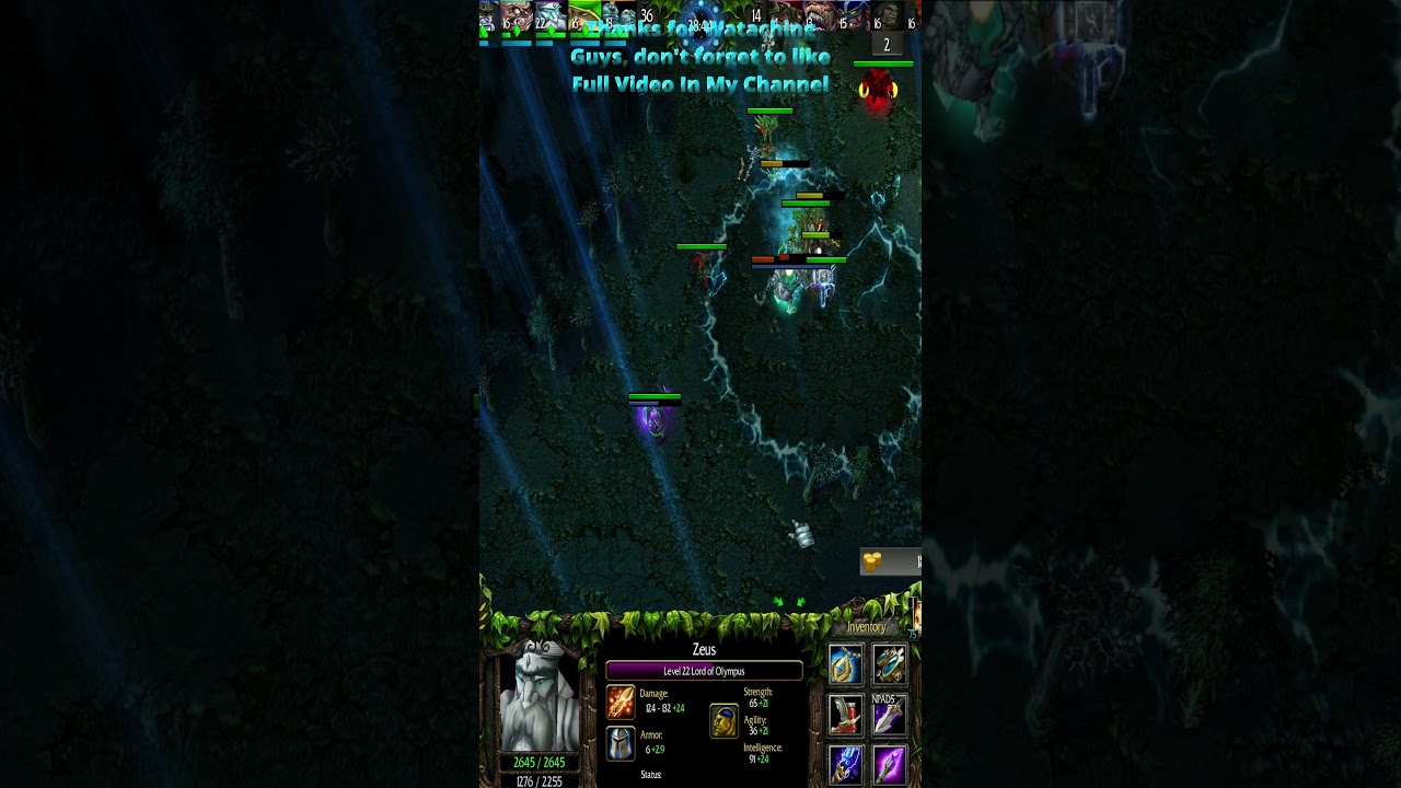 Dota 1'⚡ Zeus &ndash; DOUBLE KILL EZ! 😏  #dota1 #dota2  #gaming #wow #top10 #gameplay #games
