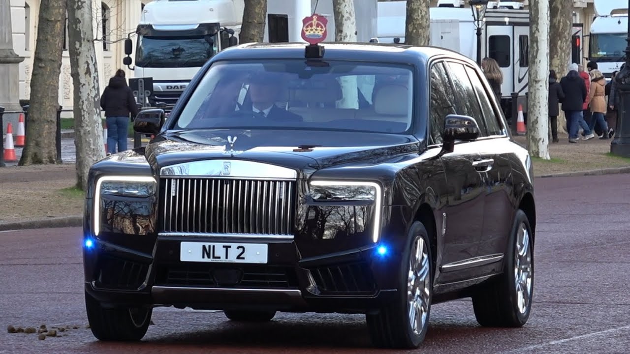 A new Rolls-Royce for the royal family makes its debut on the Mall.