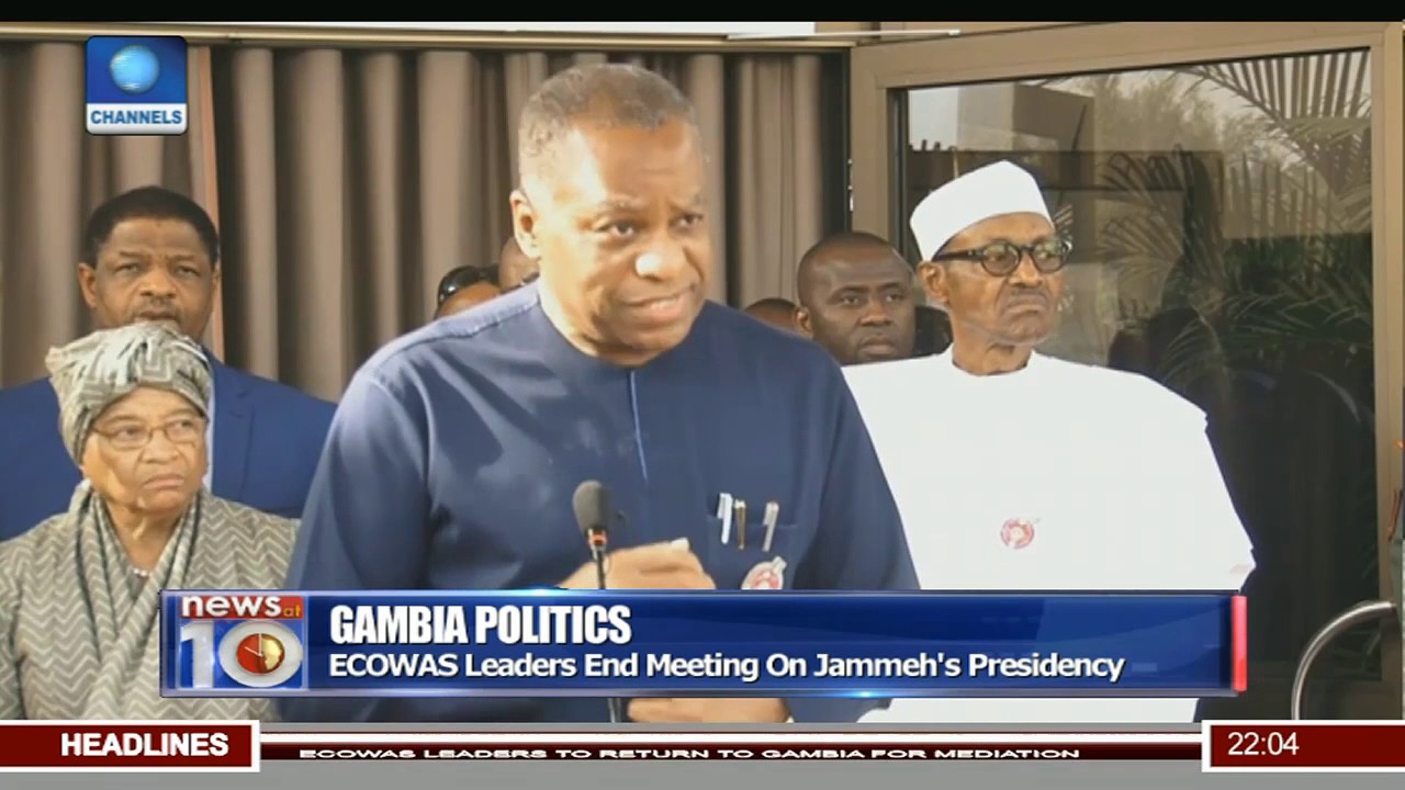 Gambia Politics: ECOWAS Leaders End Meeting On Jammeh's Presidency