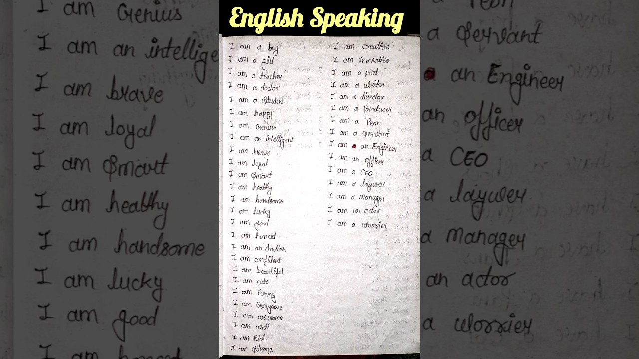 English Speaking 🗣️ || Practice Session || Speak With Confident |💥😱