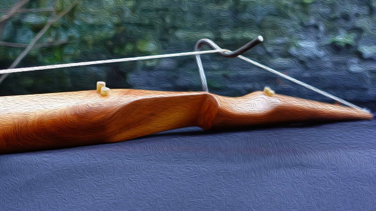 Looks like a Bow but it's a Slingshot - Wooden DIY