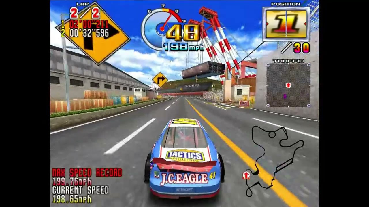 Daytona USA 2 Expert Course Easy Car