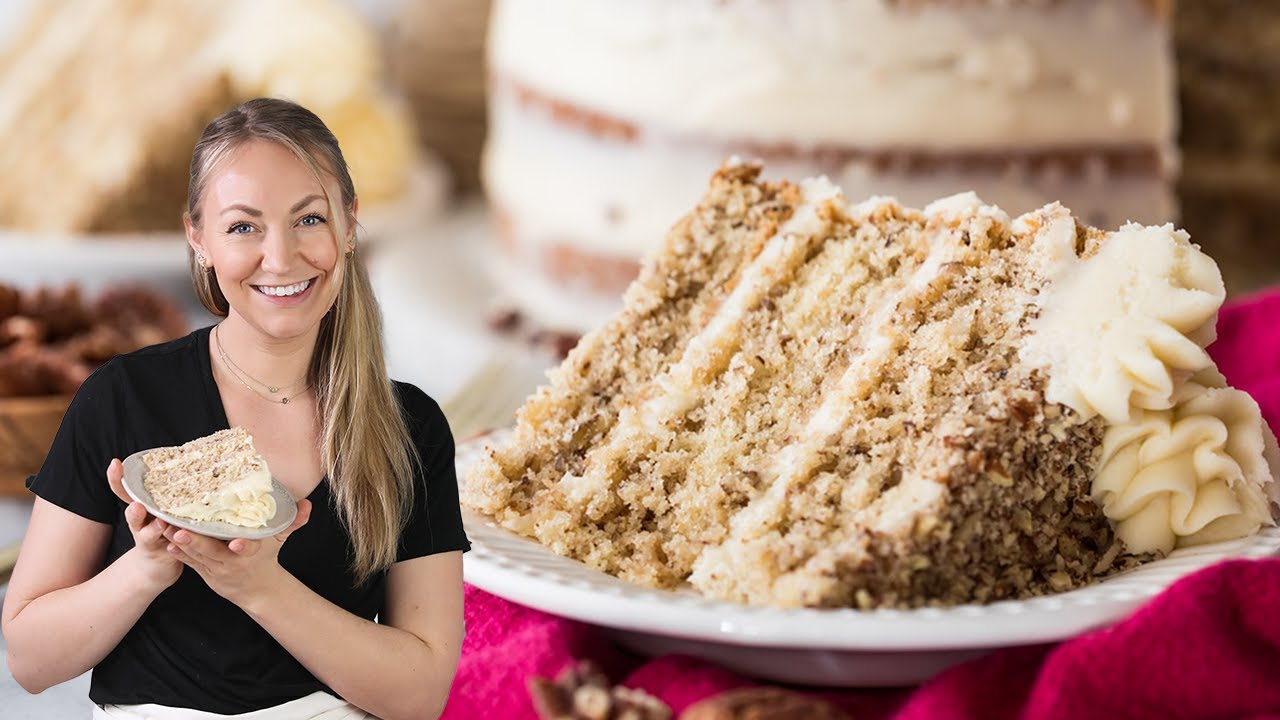 Irresistibly Buttery and Moist Butter Pecan Cake