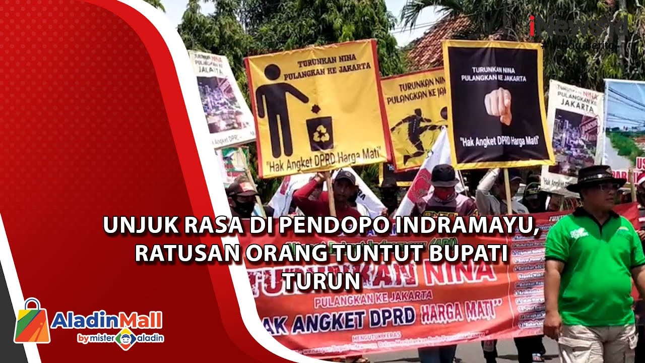 Unjuk Rasa di Pendopo Indramayu, Ratusan Orang Tuntut Bupati Turun