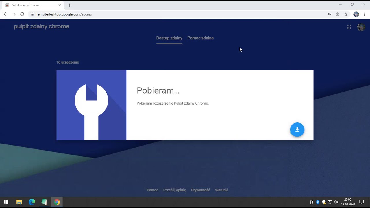 Chrome Remote Desktop/Zdalny pulpit chrome - konfiguracja dostępu zdalnego do komputera.