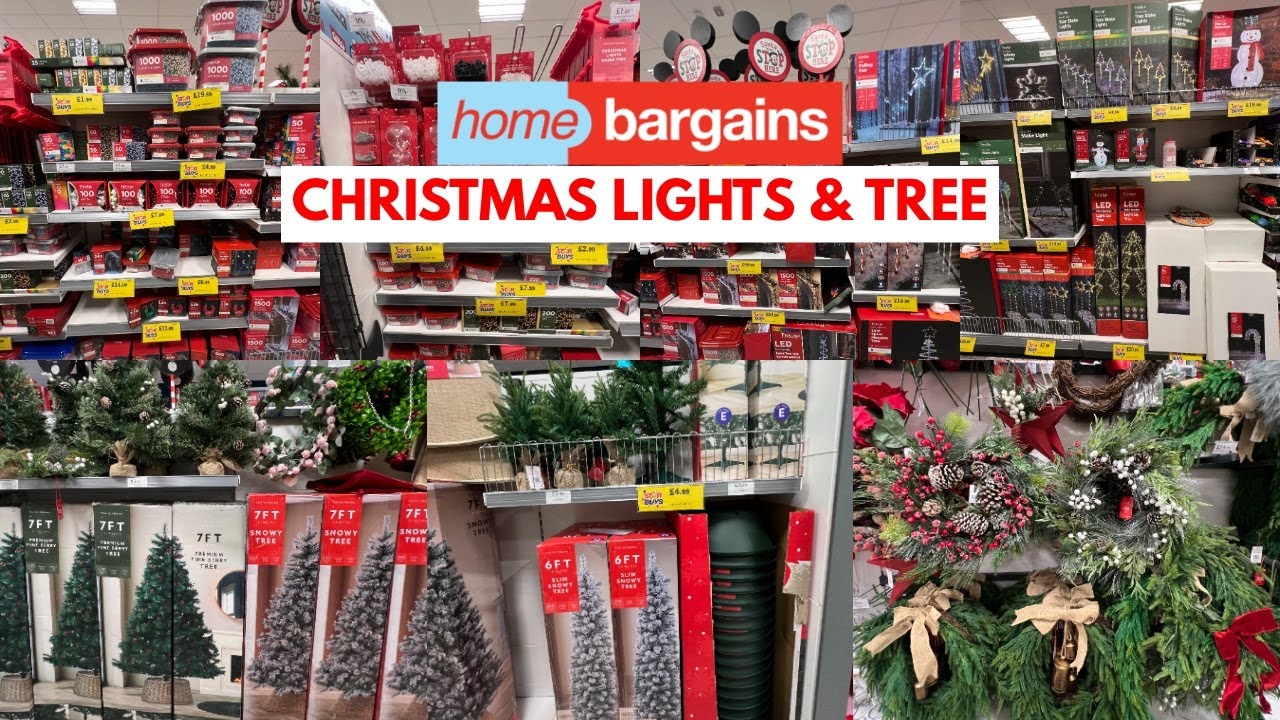 HOME BARGAINS CHRISTMAS LIGHTS & TREE COLLECTIONS 2025 | HOME BARGAINS HAUL | TRAVELANDSHOP WITH ME