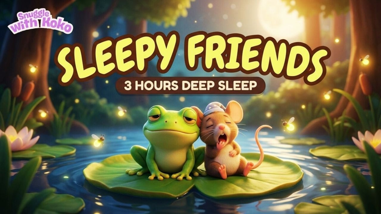THE FROG AND THE  SLEEPY MOUSE | Story English for Kids |3 hours Deep Sleep | Snuggle with Koko