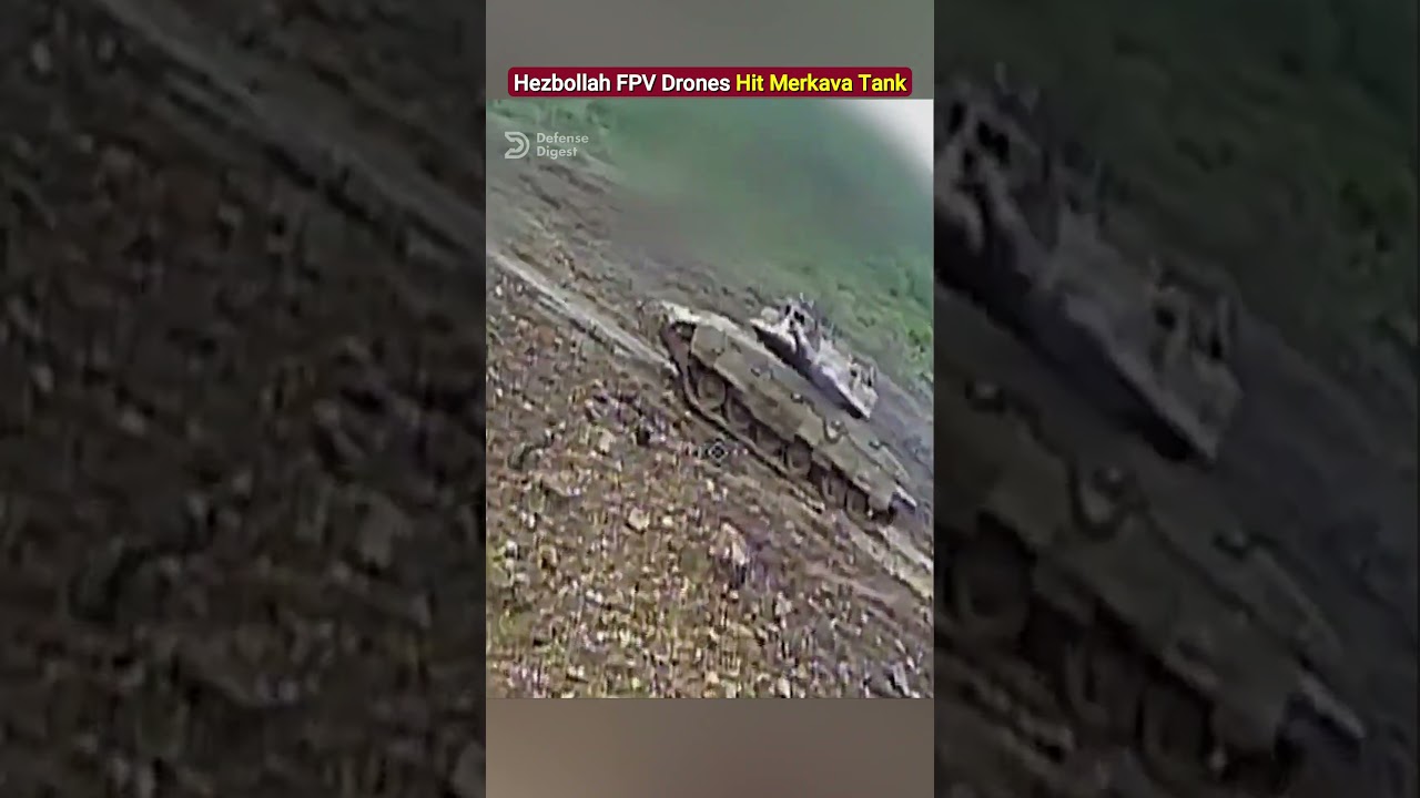 FPV-дроны &laquo;Хезболлы&raquo; сбили танк &laquo;Меркава&raquo;!
