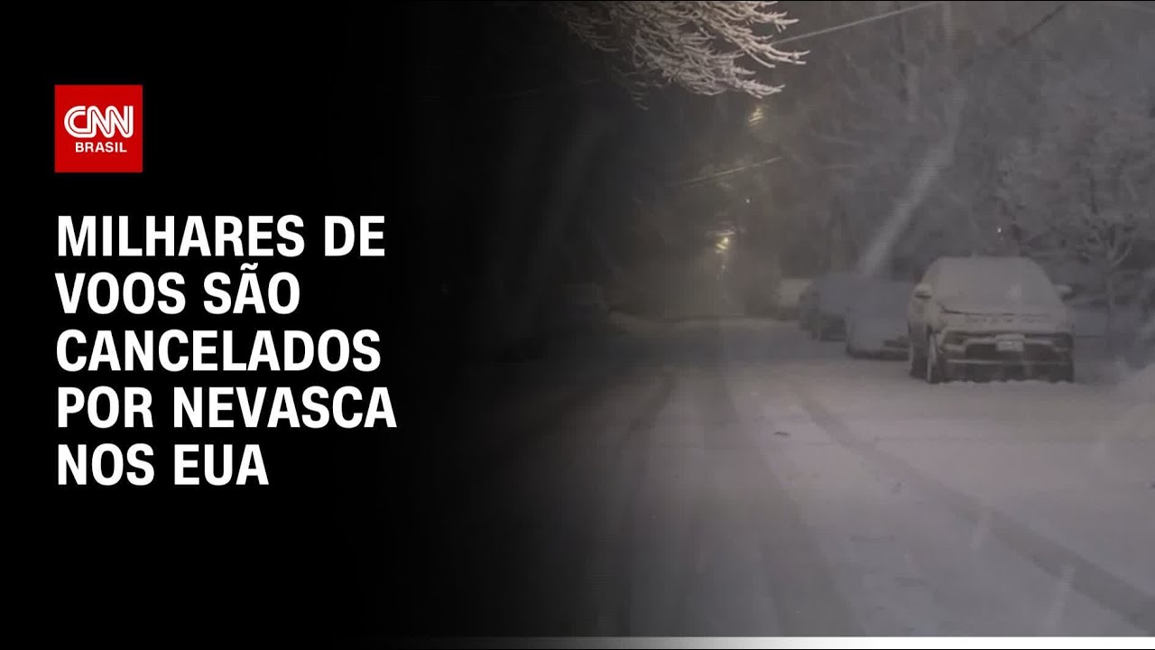 Nevasca nos EUA: Milhares de voos são cancelados | BASTIDORES CNN