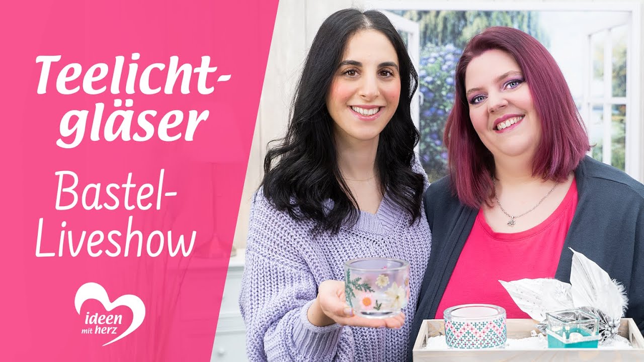 Teelichthalter verzieren - Bastel-Liveshow (03.04.2023)