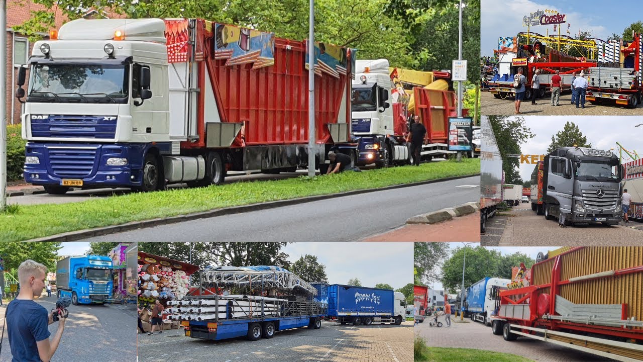 Transport en opbouw kermis Hoorn 2021 - Deel 3