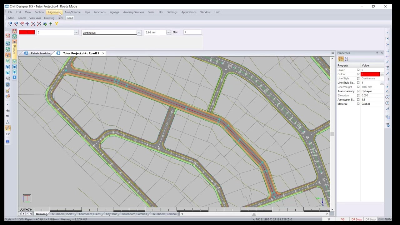 Civil Designer Open Classroom - Road Regression Tools