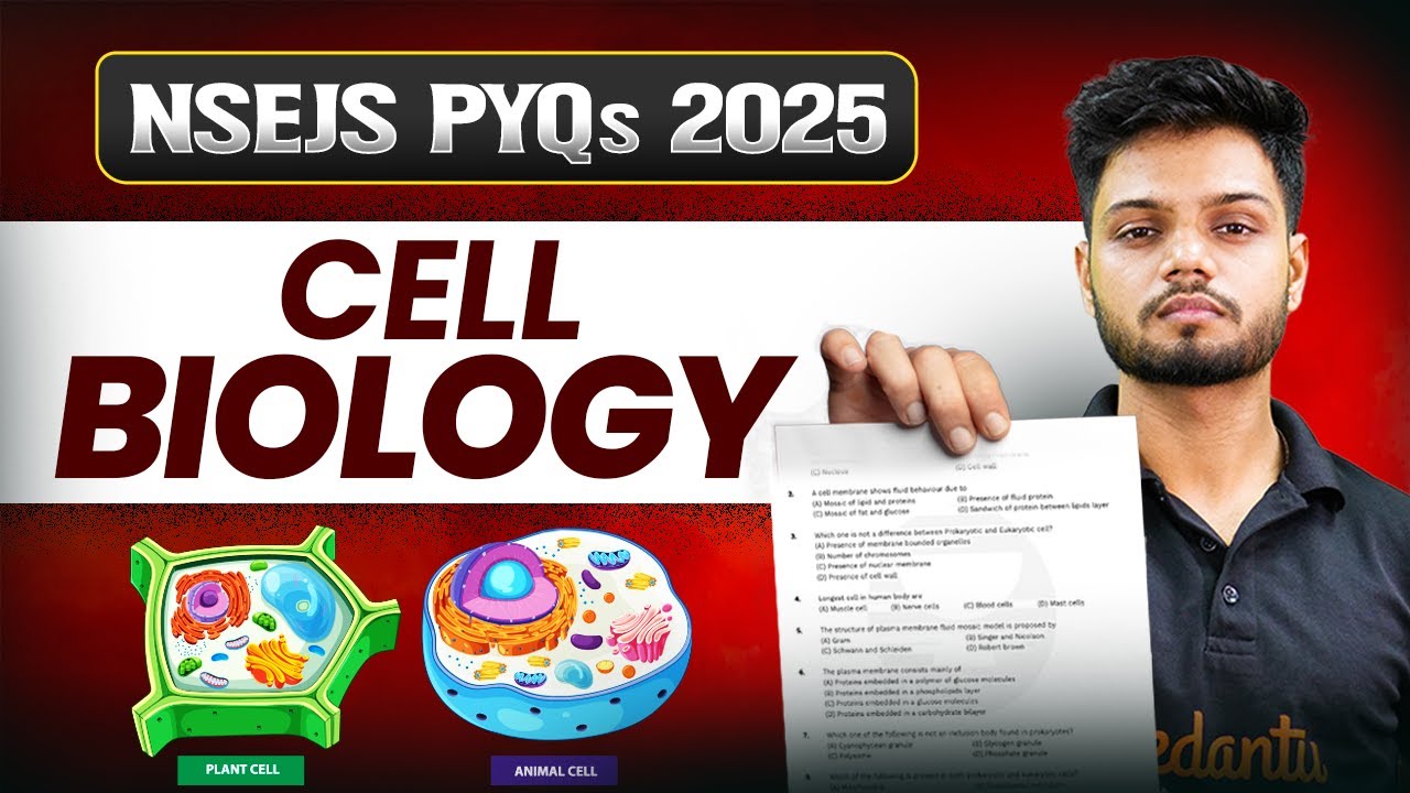 Вопросы по клеточной биологии PYQs 📖 | Подготовка к биологии NSEJS 2025 | Вопросы по всем главам ...