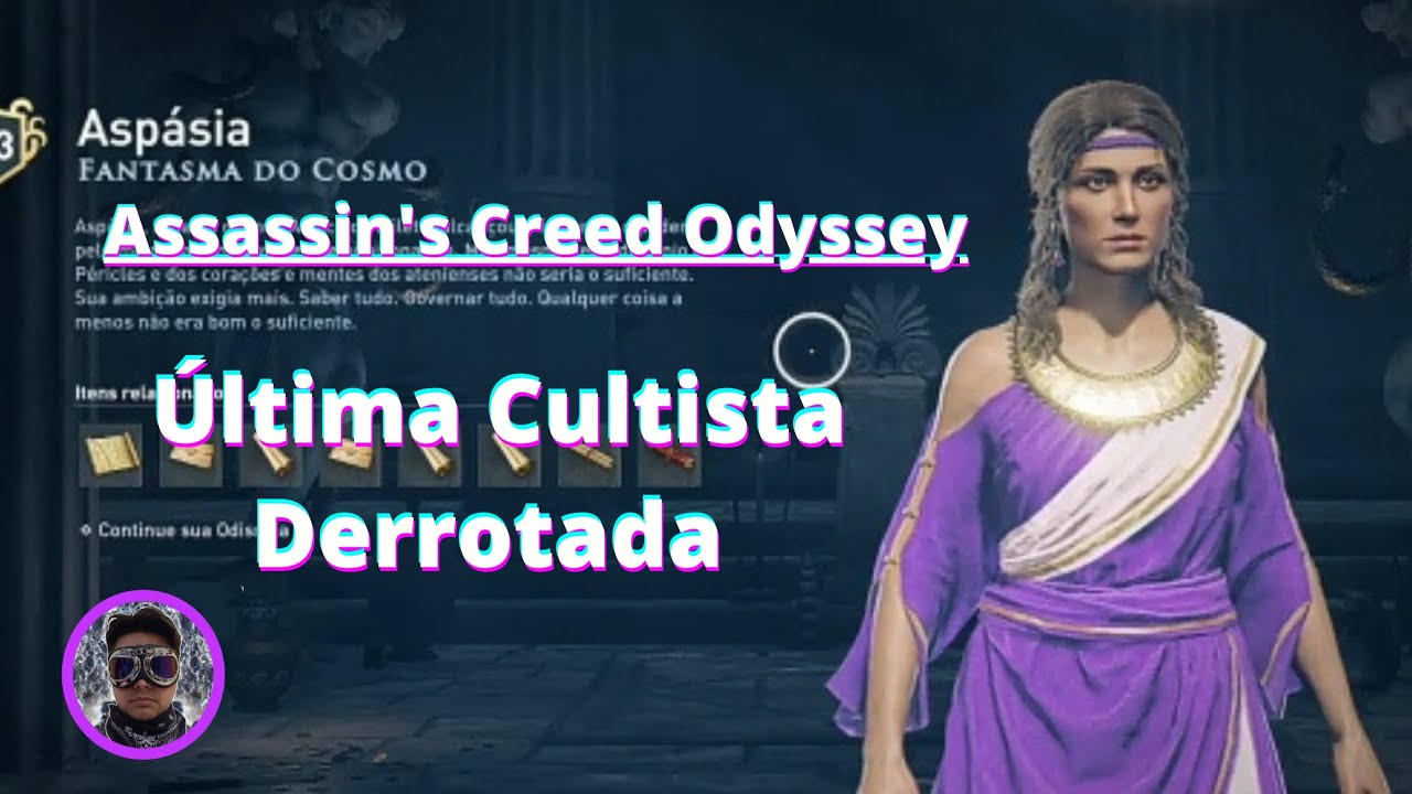 Último Cultista: Aspásia. Lança Melhorada. Assassin's Creed Odyssey