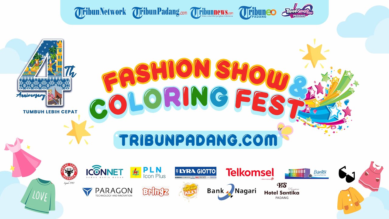 Semarak Hut Ke-4 TribunPadang.com: Lomba Mewarnai dan Fashionshow