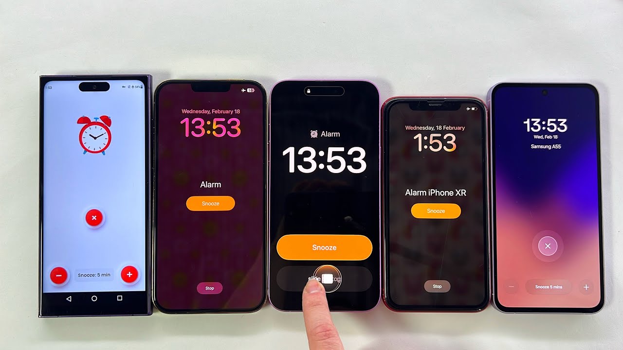 Samsung S25 Ultra, Galaxy A55, IPhone XR, 16 Plus, 13 ProMax Alarm Clock + Timer 