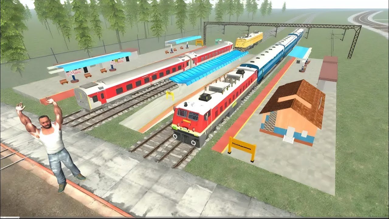 Franklin Fight Haunted Train Station In Indian Bike Driving 3D