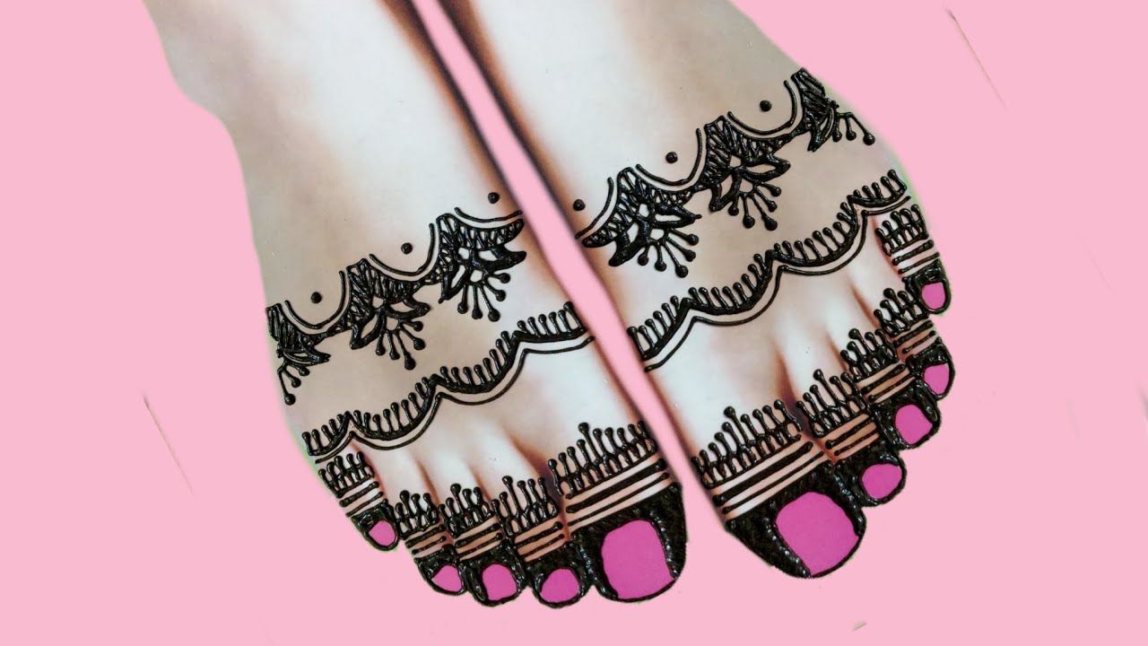dulhan leg mehandi design - Pair ka mehndi ka design simple - पैर मेहंदी डिजाइन सिंपल