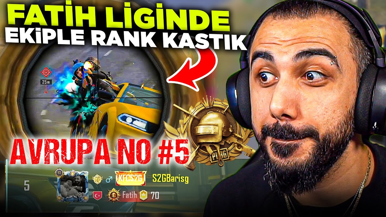 EKİPLE FATİH LİGİ SIRA 5'TE RANK KASTIK!! 😱 EN ZORLU MAÇLARLA SIRA 1'E DOĞRU! | PUBG MOBILE