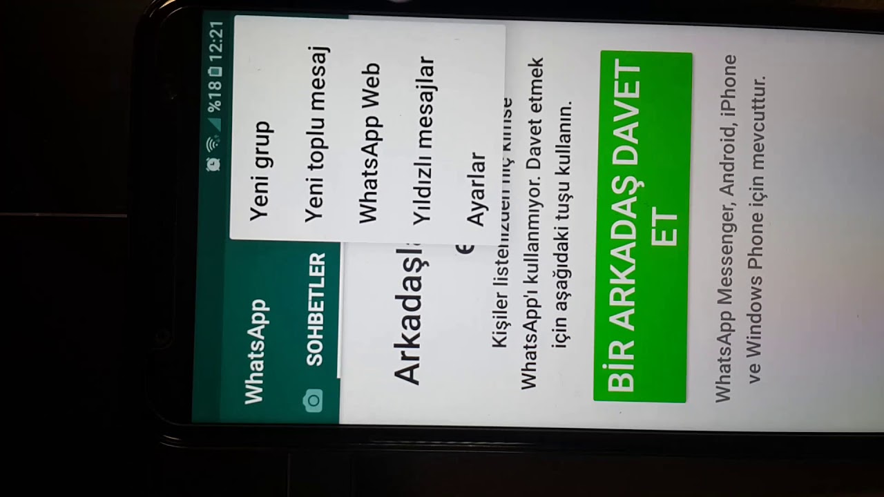 Çift Whatsapp kişi listesini aktif etme (dual messenger)