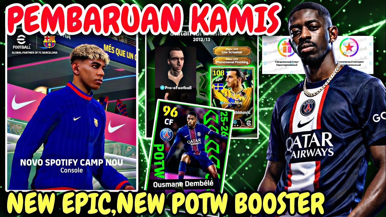 PEMBARUAN KAMIS 12 FEBRUARI NEW EPIC NEW POTW BOOSTER EFOOTBALL 2026 MOBILE