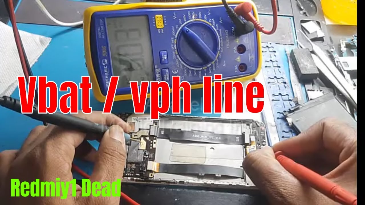 Vbat / vph line trace  - redmy y1 dead solution no shorting no leakage - vbat line fault - enjoy it