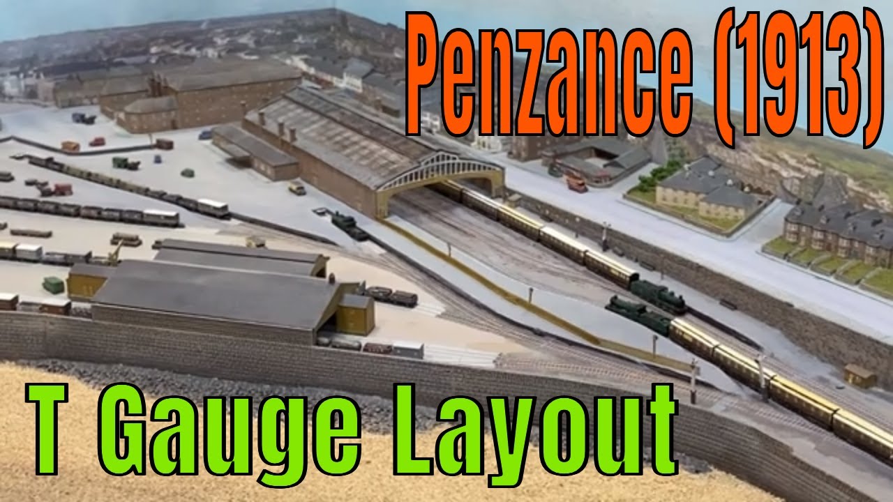 PENZANCE (1913) T Gauge Model Railway @kartwheelkarl #modeltrains #modelrailroad #tscale #tgauge