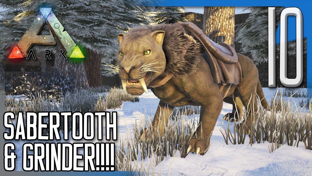 SABERTOOTH TAME & INDUSTRIAL GRINDER! | ARK: Survival Evolved Modded Island Gameplay/Let's Play E10