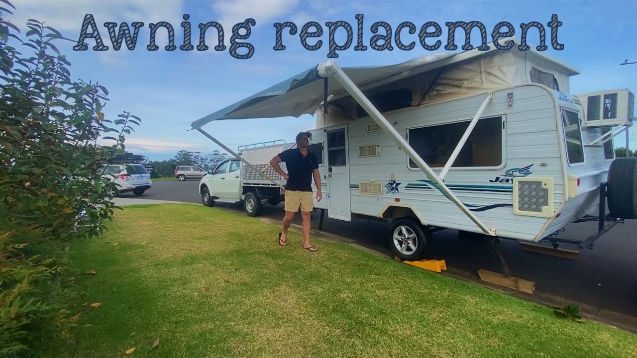 Replacing caravan awning