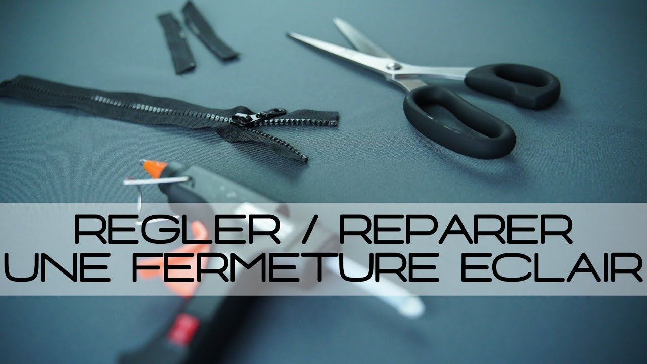 TUTO RÉGLER LA LONGUEUR D'UNE FERMETURE ÉCLAIR de veste (astuce couture facile)