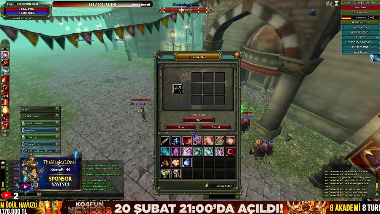 #KO4FUN 🏆  TheMagicaLOne / Mage PK 🔥NEMESIS AÇILDI 🔥 #Knight Online PVP #Canlı Yayın