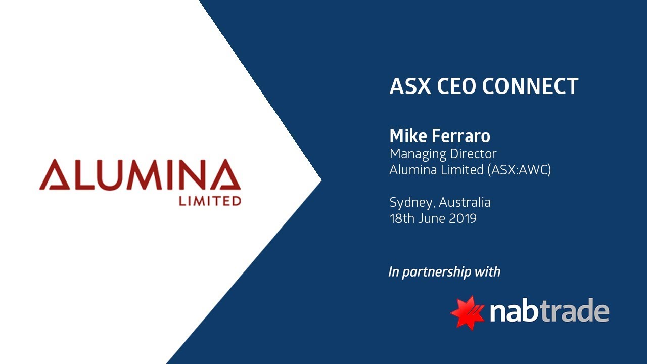 ASX CEO CONNECT - Alumina Limited (ASX:AWC)