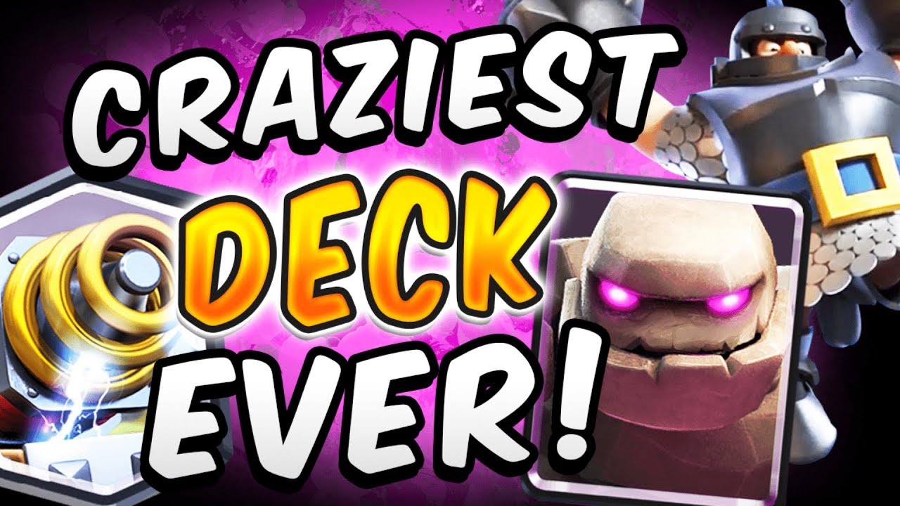 A DECK SO DUMB IT ACTUALLY WORKS?! SPARKY GOLEM & MEGA KNIGHT — Clash Royale