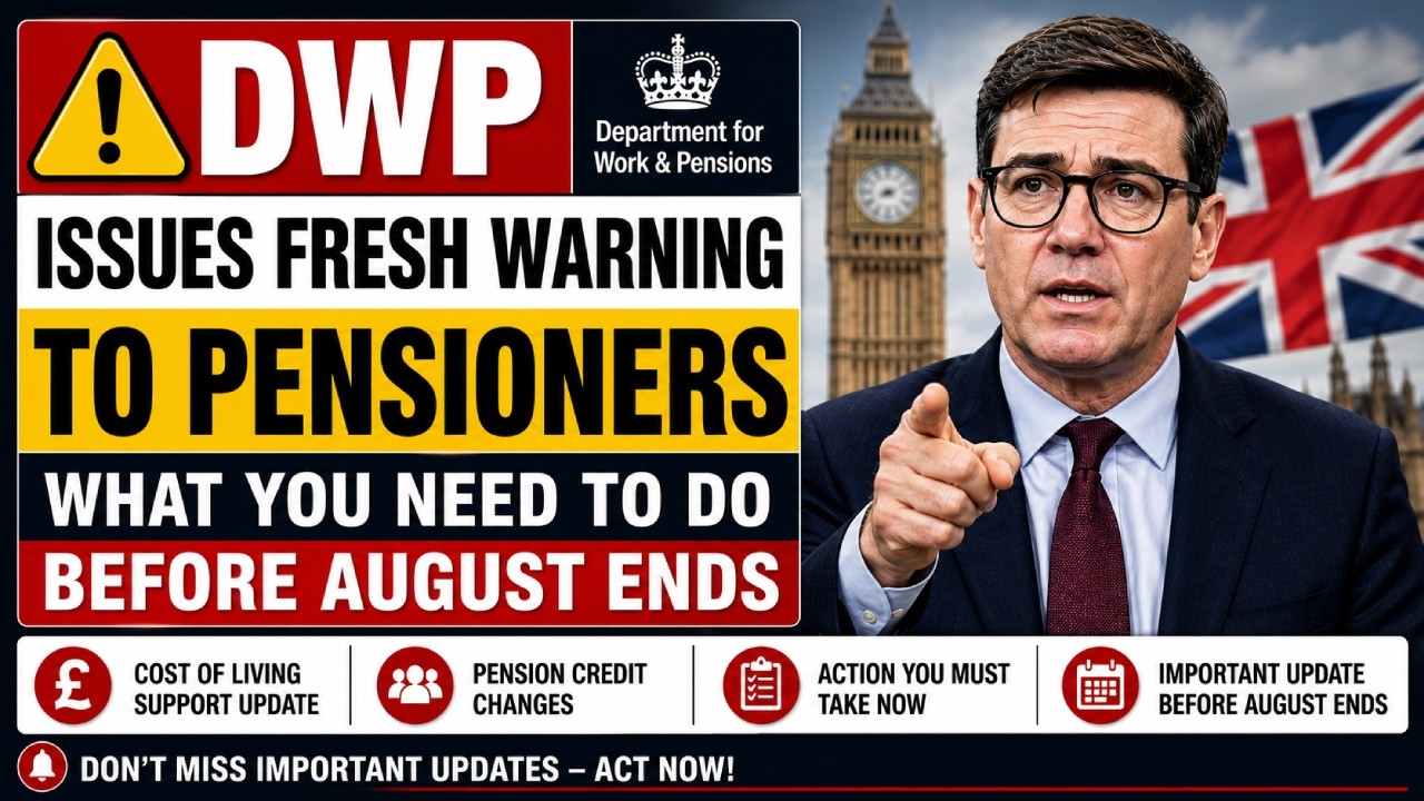 🔥 DWP Issues Fresh Warning to Pensioners &ndash; What You Need to Do Before August Ends