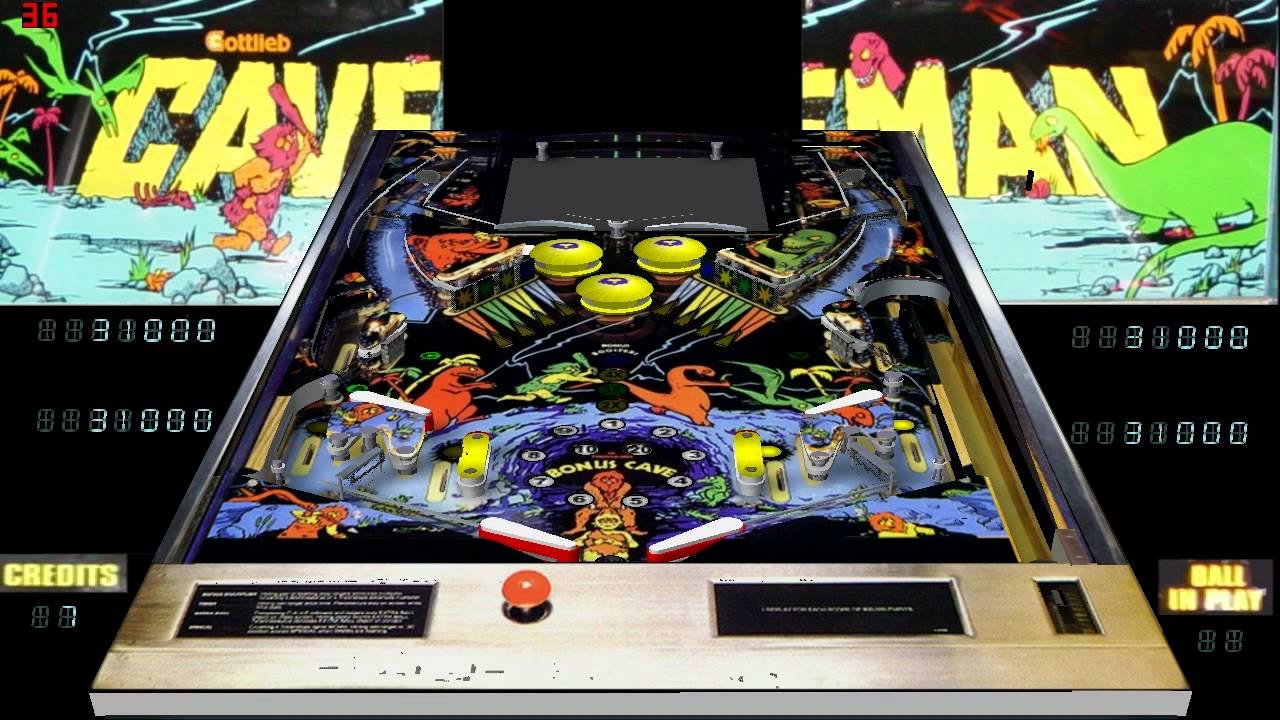 Caveman Pinball Game (1981 Gottlieb)