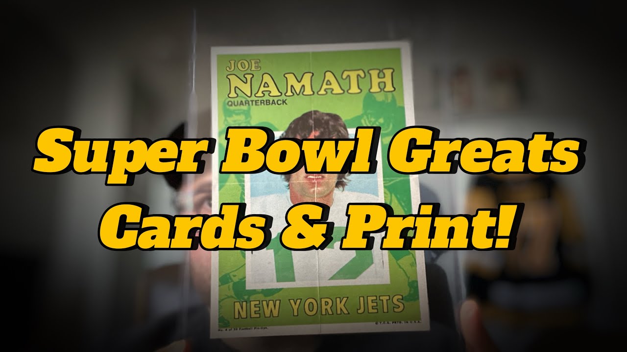 Super Bowl Greats: Cards & Print!! 