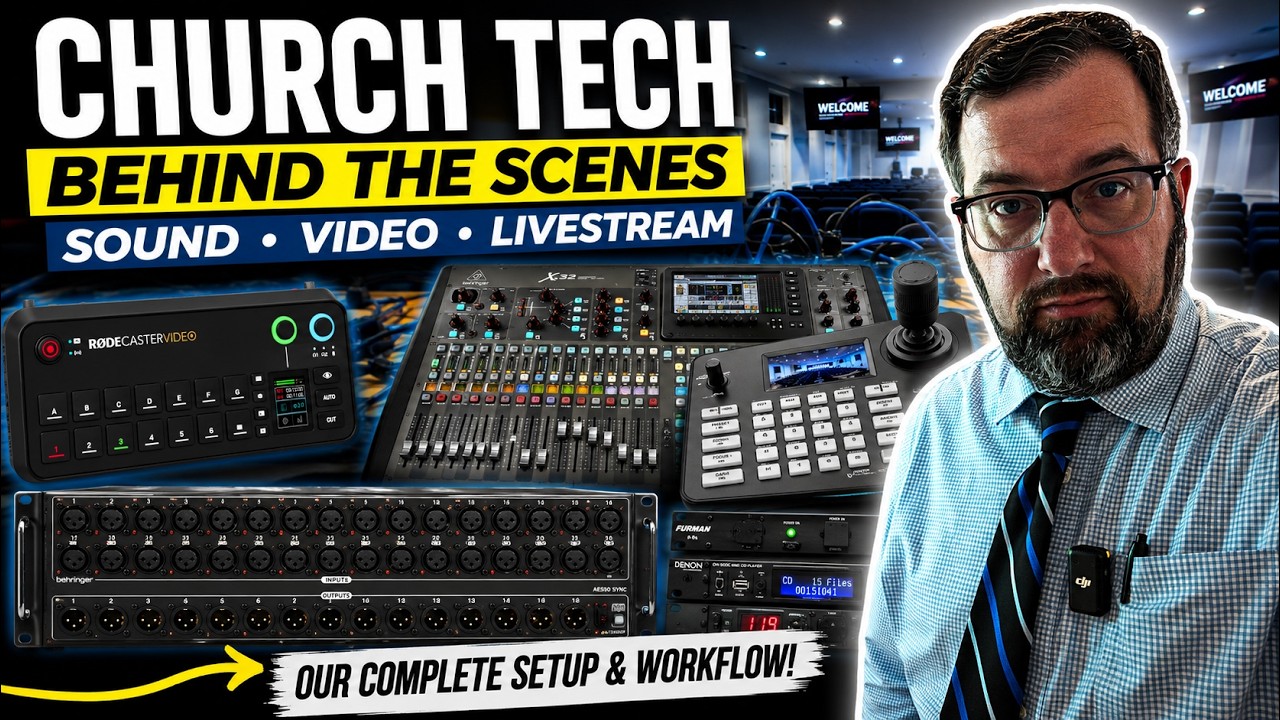 Small Church Tech Tour 2026 | Behringer X32, Rodcaster Video & Livestream Setup