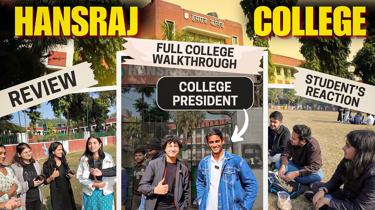 Hansraj College 🥳 Honest Review with College President!! #delhiuniversity #hansrajcollege