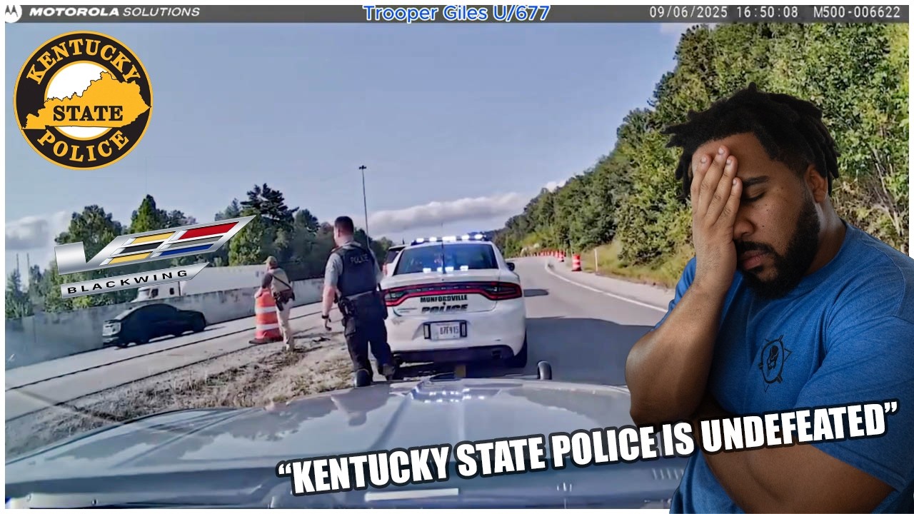 Cadillac CT5-V Blackwing F***S w/ WRONG Kentucky State Police & gets PERFECTLY PIT'd in a DITCH!